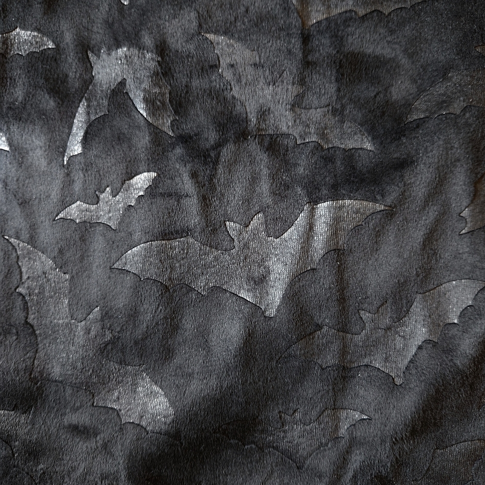 17ft Halloween Bat Material Fabric Drape Arch Curtains Pillows Dress Costume